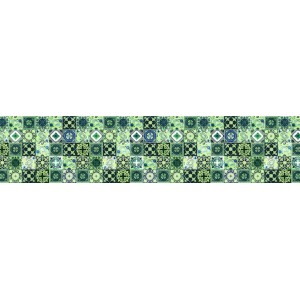 Панель FR26 "Марокканская тёмно-зелёная плитка" 2800*610*4мм